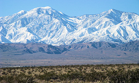 Mountains surrounding Desert Hot Springs, CA